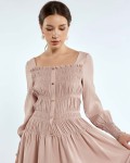 SIXDO Woven Flared Dress 2025